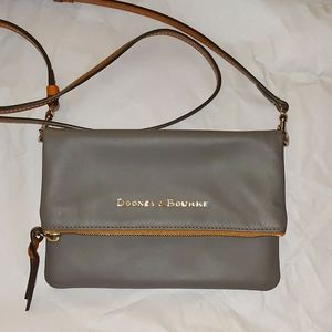 Dooney & Bourke Slate Leather fold over Crossbody